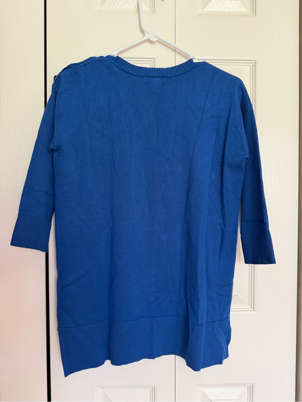 Cable & Gauge Royal Blue Crewneck Knit Sweater